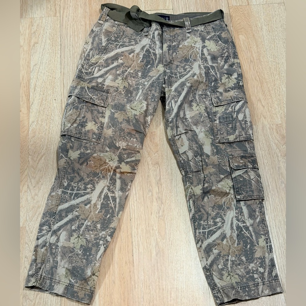 Abercrombie & Fitch Men's Camouflage Cargo Pants - Brown/Green